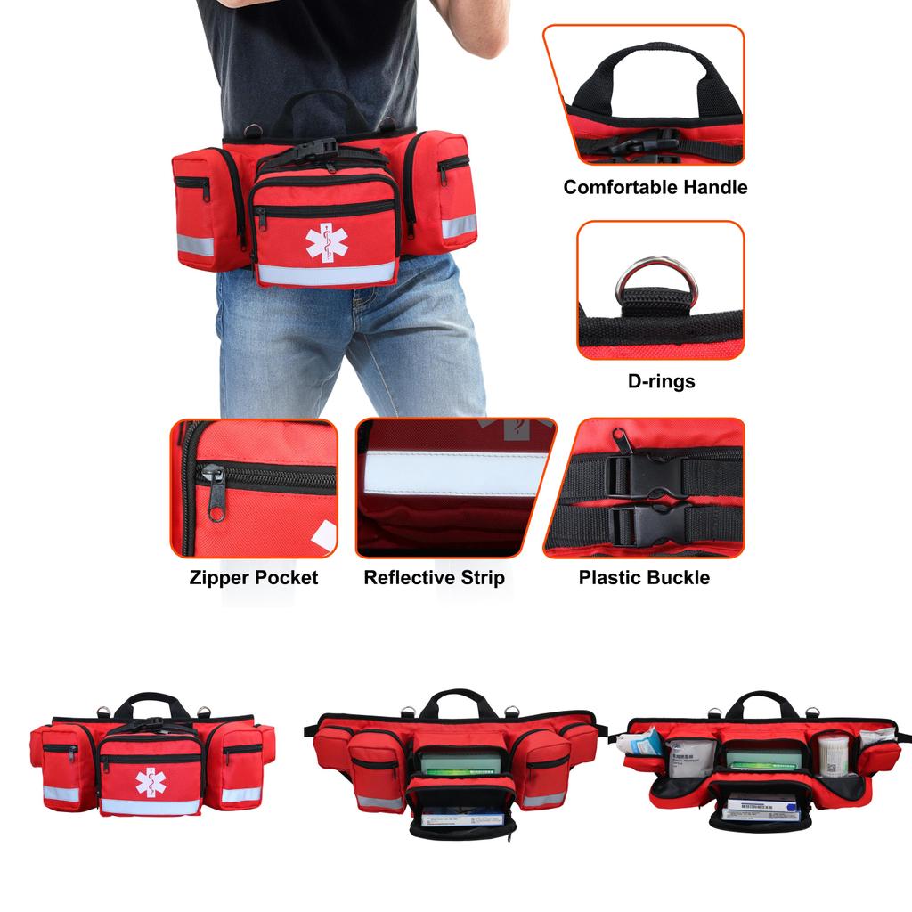 New Outdoor Oxford Cloth Portable Medicine Waist Bag Emergency Rescue Bag