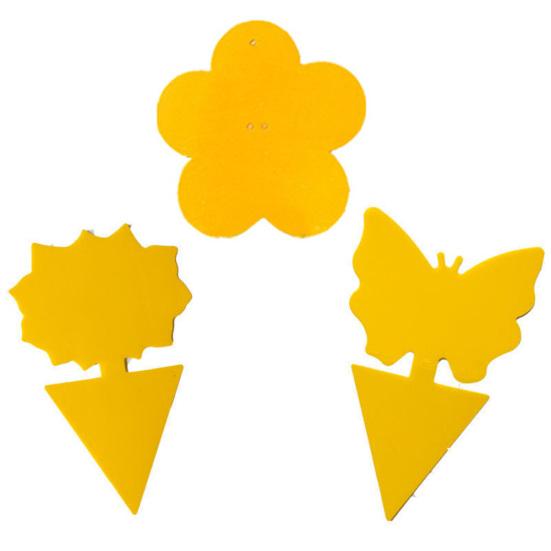 20Pcs Flying Gnat Catcher Insect Dual Sided Yellow Sticky Trap Indoor Outdoor