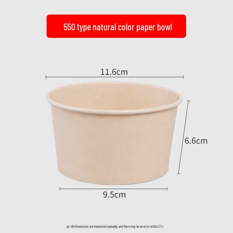 Eco-Friendly Thickened Disposable Natural Fiber Bowls