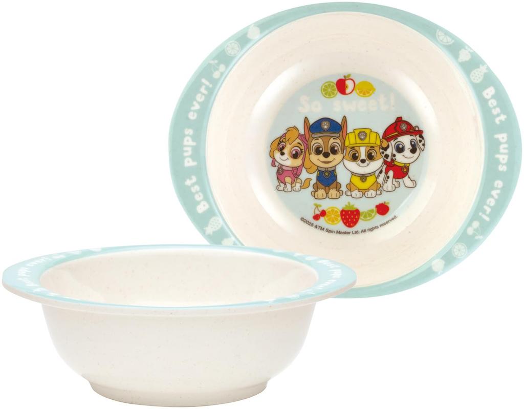 Skater Melamine Bamboo Dishwasher Paw Patrol Bowl, Fiber, 290ml, Safe, Boy, M34B-A