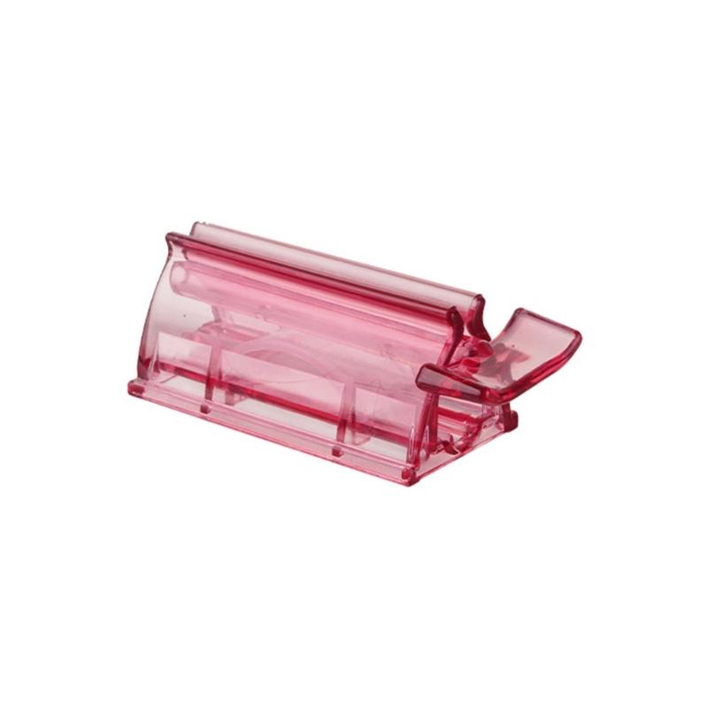 

Ручной дозатор для зубной пасты, выдавливатель для тюбика, эффективное использование пространства, органайзеры для ванной комнаты и косметики, простой в использовании красный/фиолетовый