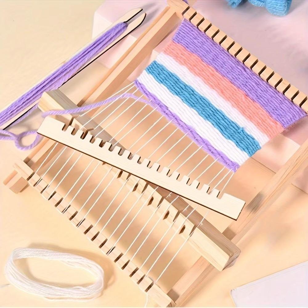Traditionelle Strickmaschine Handgewebter Webstuhl Bausatz für Kinder