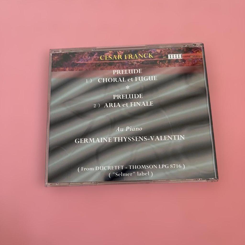 [USED] César Franck CD - Prelude, Choral and Fugue