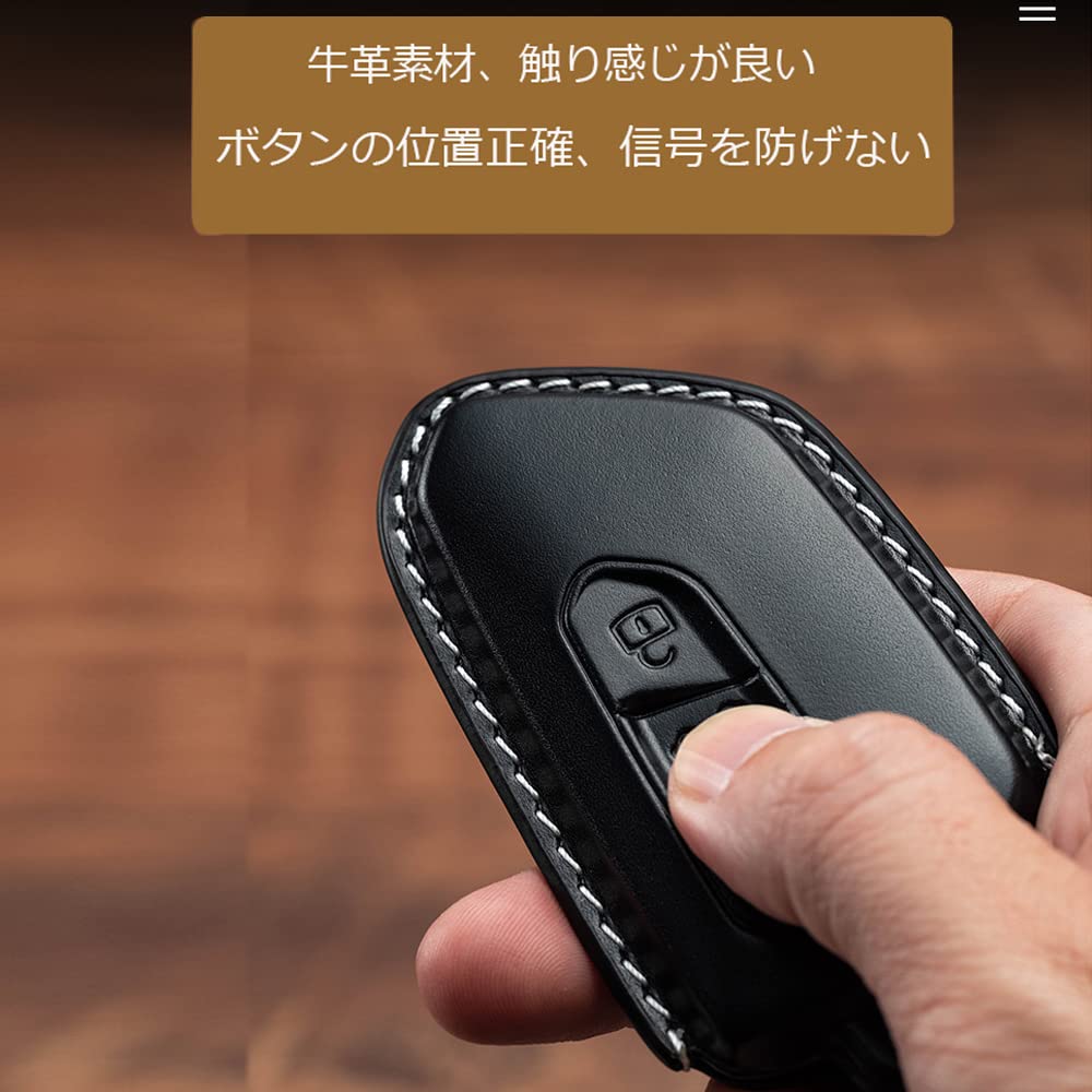 Volkswagen Genuine Leather Smart Key Case, Touareg, Key Cover, Key Chain, Beetle, Golf, Polo,
