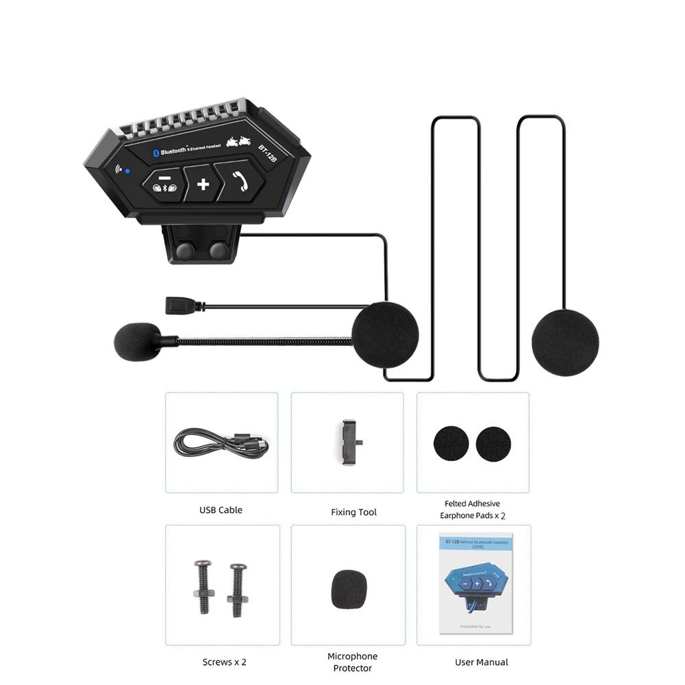 

Мотоциклетная гарнитура-интерком для шлема, стерео-наушник Bluetooth 5.4, беспроводная гарнитура hands-free с микрофоном, наушники, музыкальный плеер для мотоциклиста, аксессуары для шлема CHINA очарование розового