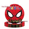 Spider-Man Themed Kids' Party Set: Disposable Plates, Napkins, Tablecloth, and Cutlery