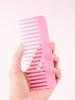 1 Thick Plastic Heat-resistant, Anti-static Long Toothed, Wide Toothed Salon Hairstyle Comb Special for Real Hair Wigs
