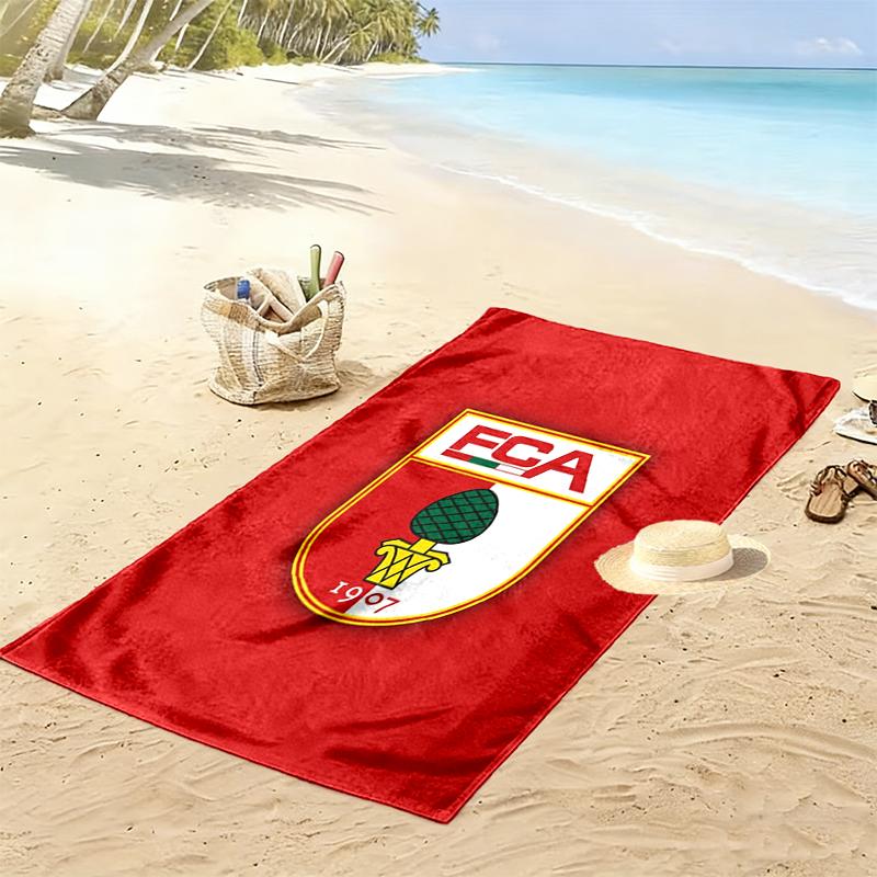 FC Augsburg Print Beach Towel, Large Soft Quick Dry Towel for Beach Camping Swimming