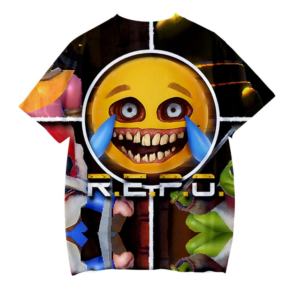 R.E.P.O Printing Women Men Tshirt Casual Breathable Tshirts Funny Cartoon Loose Tees Shirts Street Oversized T-Shirts Man