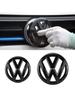 FUVLN1 NEW Emblems 2pcs Car Front Grill/Rear Emblem Lid Covers Logo Sticker Volkswagen VW POLO Scirocco GOLF 5 6 7 8 MK5 MK6 MK7 MK