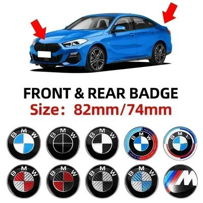 74mm 82mm Rear Boot Badges Front Hood Trunk Emblem for BMW F10 E64 E63 E60 E52 E83 E46 E92 E90 E84 E93 G03 F20 X3 X5 X6