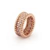 CNC Bead Edge Single Row Diamond Set Diamond Two-in-one Shining Small Waist Men and Women Stacked Ring