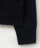 Satur Faro Half Neck Knit Zip-Up Navy