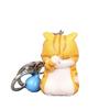 Cute Cat Keychain Shy Cat Figurine Bell Pendant Bag Charm Small Gift Couple Family Keychain Pendant
