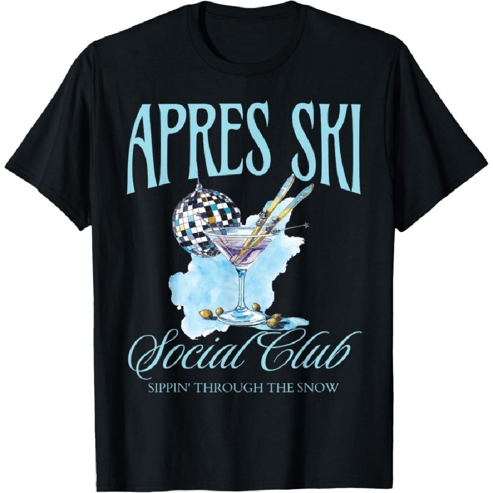 

Apres Ski Social Club Вечеринка с напитками Женская футболка для зимних видов спорта XXXXXL чёрный