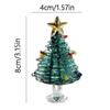 Heimdeko Kristall-Weihnachtsbaum Handgefertigte gebürstete Glas-Weihnachtsbaumfiguren Glasstatue Handwerk Weihnachtsdekoration