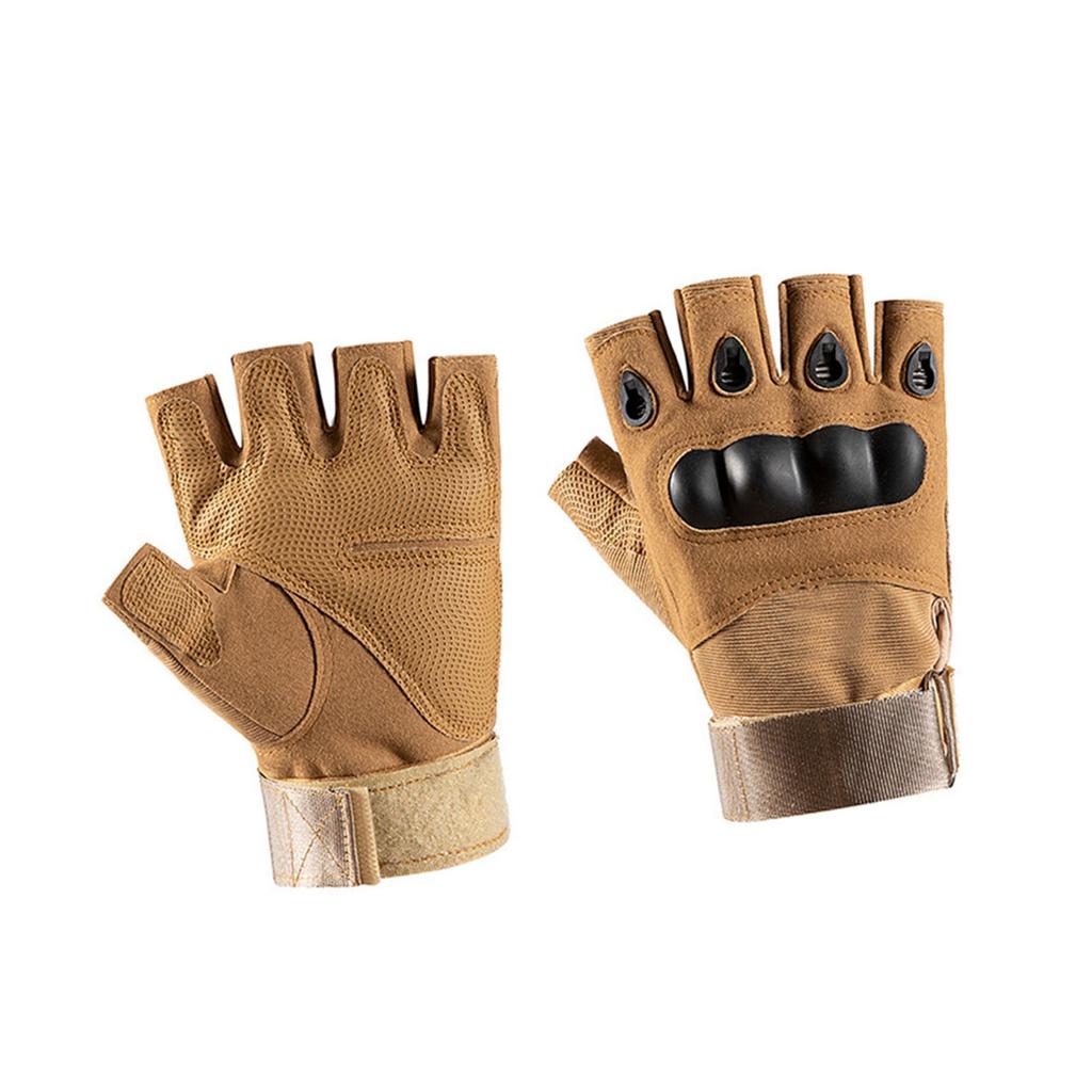 Cycling Gloves Half Finger Anti Slip Silicone Breathable Hook and Loop Mountain Biking Gloves for Outdoor Protection