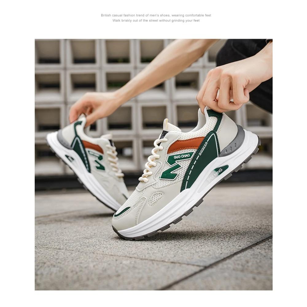 Men's casual sports shoes summer breathable light soft sole non slip outdoor running shoe fashion classics student mesh sneakers