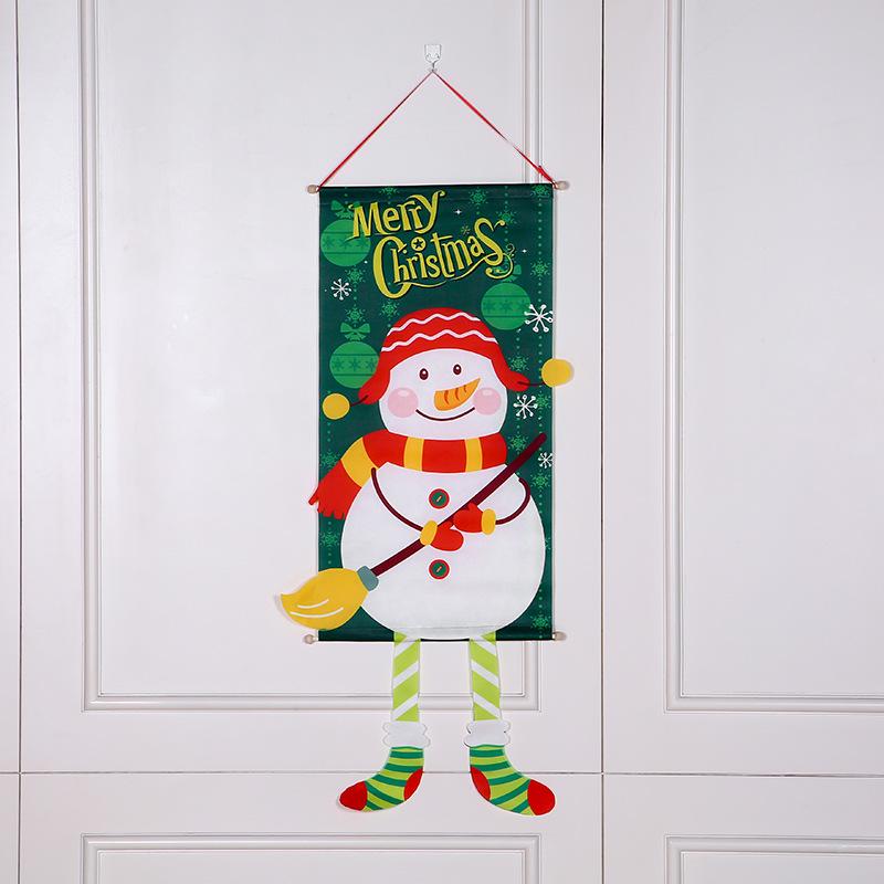 Colorful Christmas Door Hanging Banner for Festive Decoration