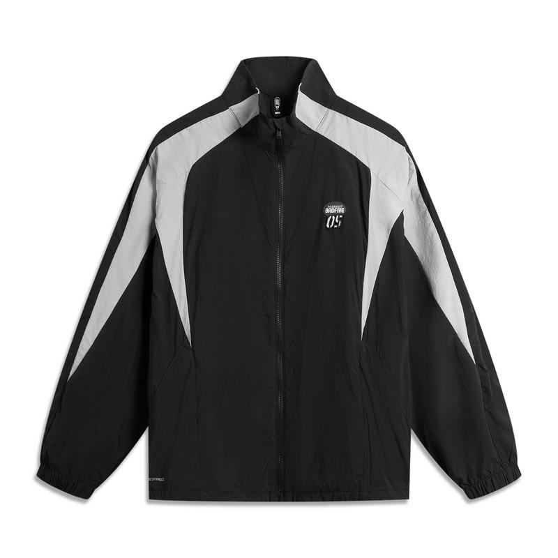 Li-Ning Anti-Five Series Mode Vielseitig Stehkragen Buchstabe Locker Einfach Windjacke Herren Oberbekleidung AHSV351-3