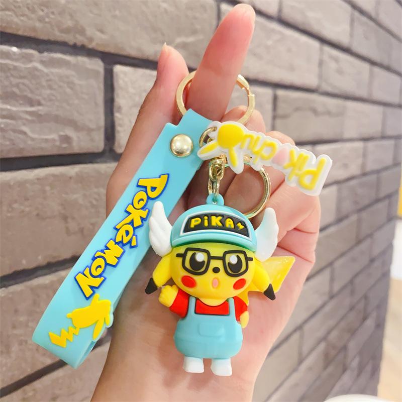 

Cute Cartoon Exquisite Creative Pikachu Doll Keychain Chain Car Key Chain Bag Pendant Gift