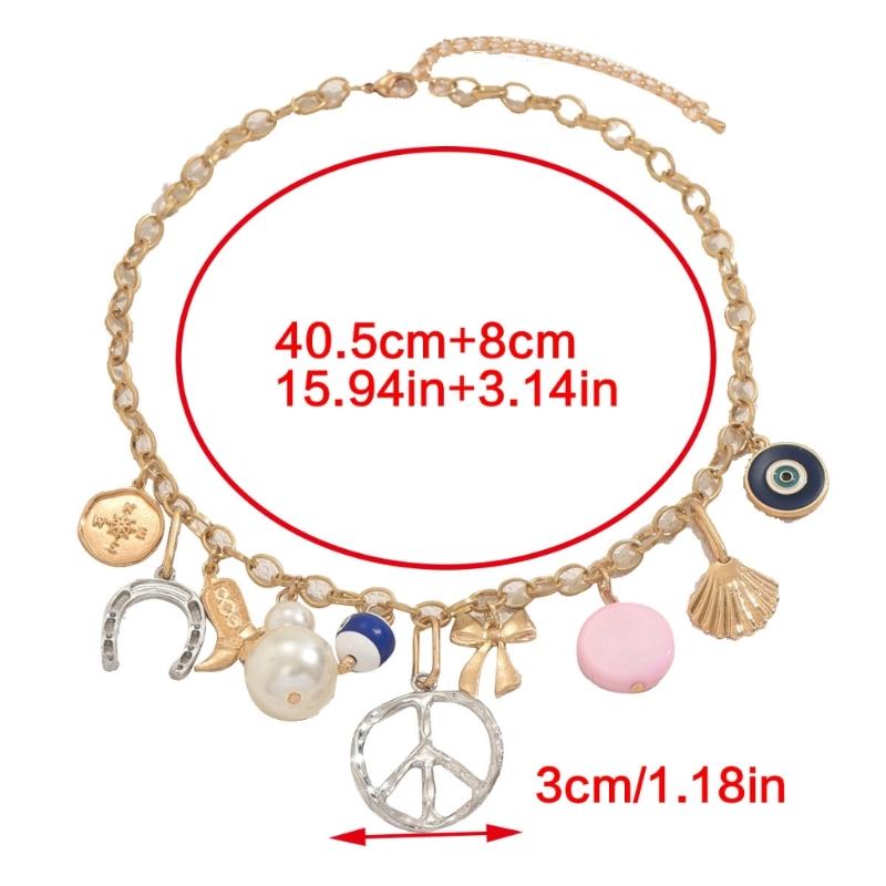 Versatile Casual Beach Necklace Jewelry Adjustable Length Clavicle Chain For Daily Wear Dates Gift