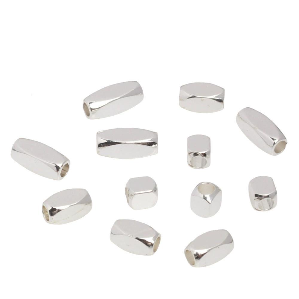14k Gold-Filled Beveled Rectangular Spacer Beads for DIY Jewelry Making