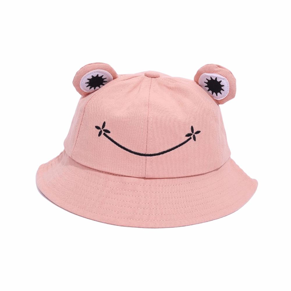 New Breathable Frog Bucket Hats Parent-Unisex with Big Eyes Sun Shading Caps Foldable Fishing Caps Summer Outdoor