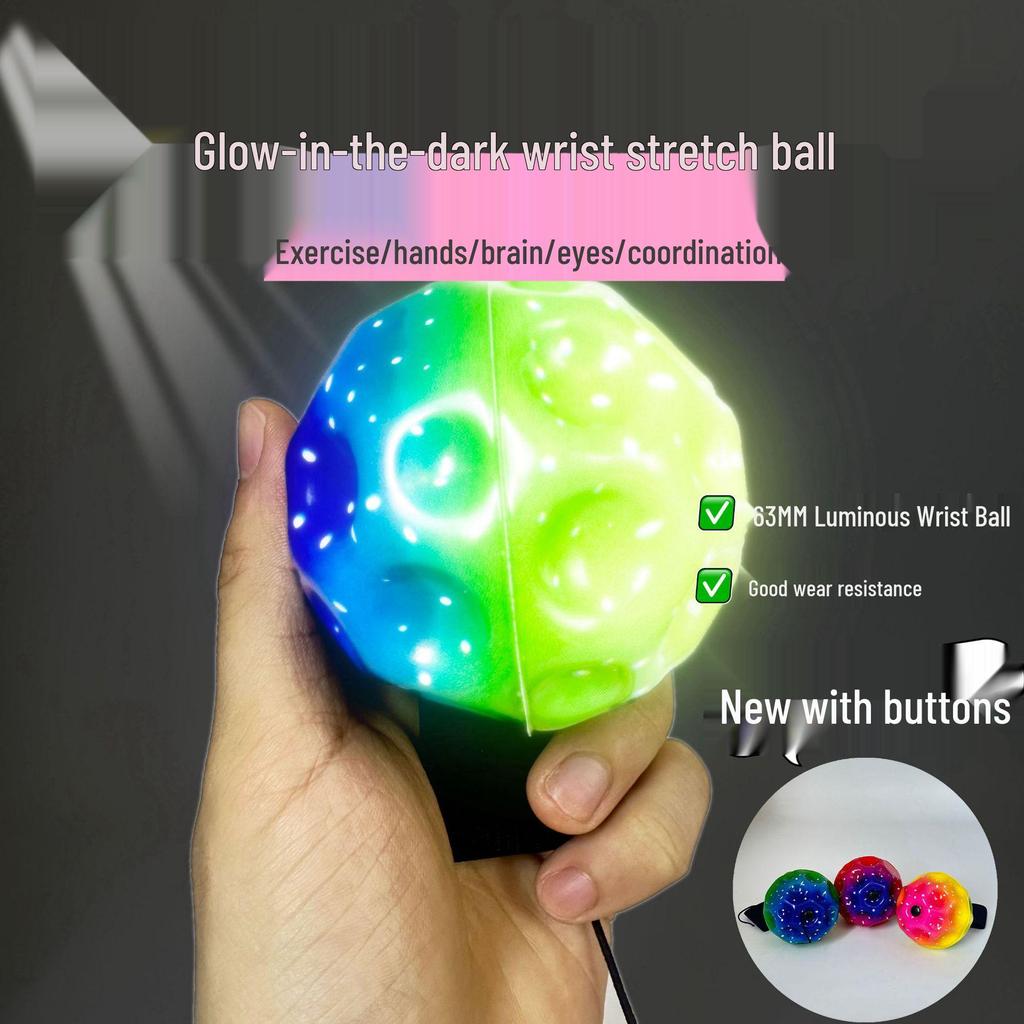 7cm High-Rebound PU Bouncy Ball - Coral Moon Rubber Wrist Toy, Hot Seller