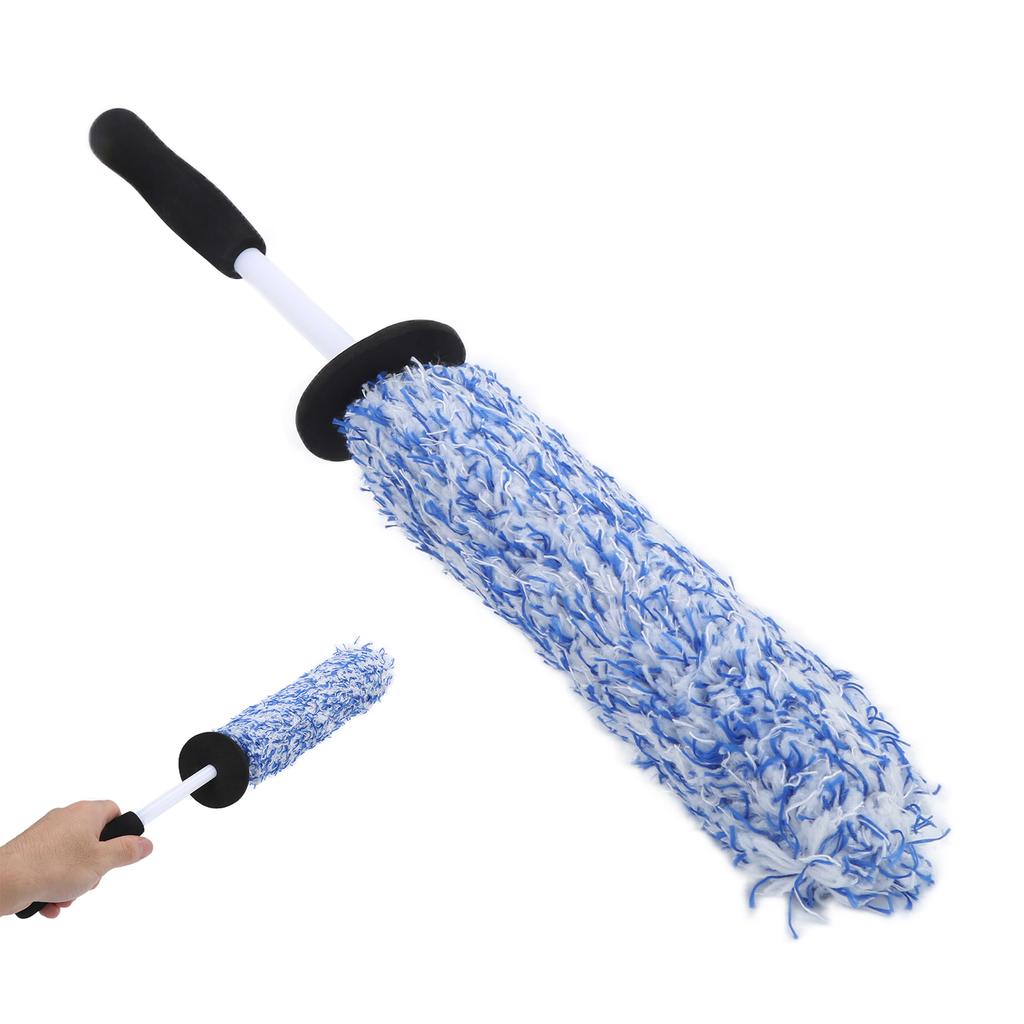 Car Wheel Tire Cleaning Brush Microfib Soft Multipurpose for Exhaust Bump Mudguard