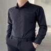 Shangqi Men's Long-Sleeved White Business Shirt