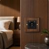 Walnut Finish Electrical Faceplate | Retrodesign Aesthetic, Socket Cover, for Living Room Fr