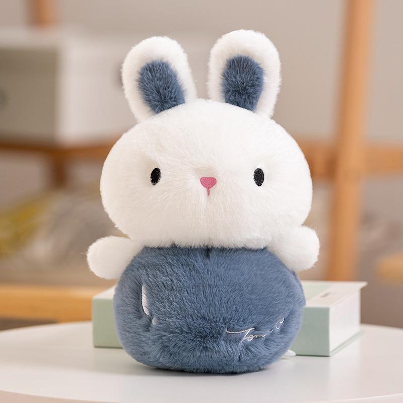 Little Rabbit Plush Toy Girl Sleeping On The Bed and Hugging Pillow Rabbit Doll Rag Doll White Rabbit Doll Gift