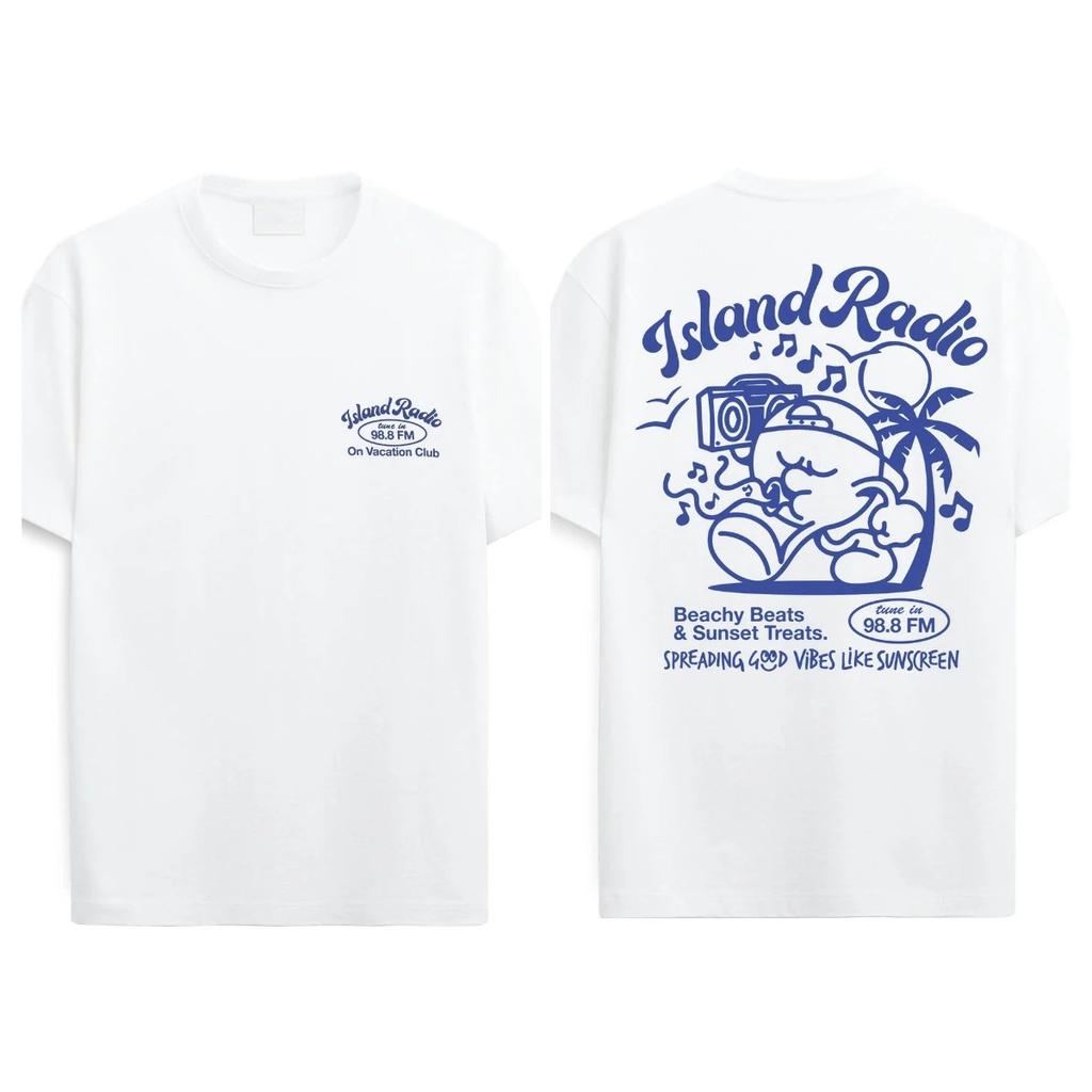 Outdoor Surfing Fashion Sports Summer Printed Cotton Short-sleeved Crew Neck High Quality  Top Casual Loose T-shirt Unisex