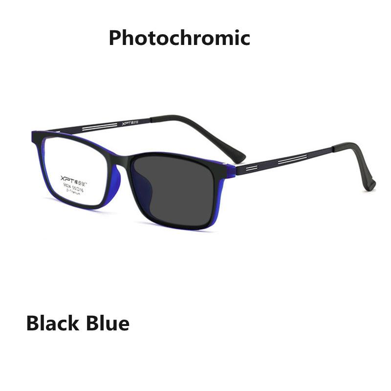 Ultralight Anti Blue Light Reading Glasses Photochromic Titanium Alloy Frame for Men Women Outdoor Optical