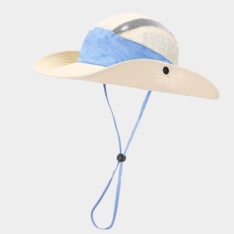 Breathable Unisex Outdoor Mountaineering Hat with Wide Brim for Fishing, Sun Protection, Hiking, Camping, and Western Cowboy Style