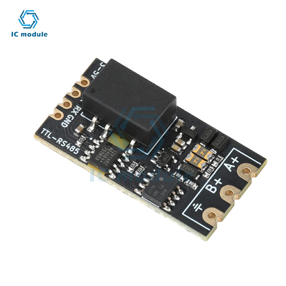 DC 3.3V/5V Lsolated TTL to RS485 Level Module Serial Port Auto Commutation High-speed Communication Rate Up to 2Mbps