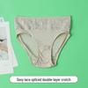 70g Pizzo 100% Seta di Gelso Intimo Triangolo Senza Cuciture a Vita Media - Sottile, Traspirante, Aderente ai Glutei Stile Estivo Donna