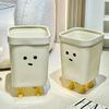 Cute Animal Design 16L Trash Can with Lid