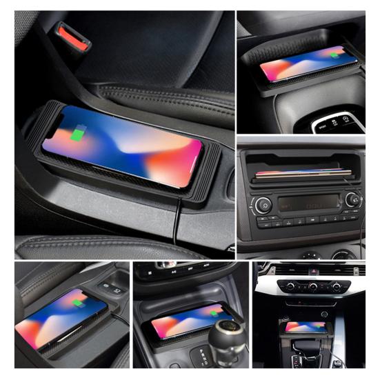 Base di ricarica wireless per auto 15W Ricarica rapida Stabile Antiscivolo Silicone Base di ricarica per telefono Strada sconnessa Base di ricarica per telefoni Accessori per auto