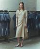 LINE STUDIO ONE Shirred Point Asymmetrical Dress Jwopoe0100