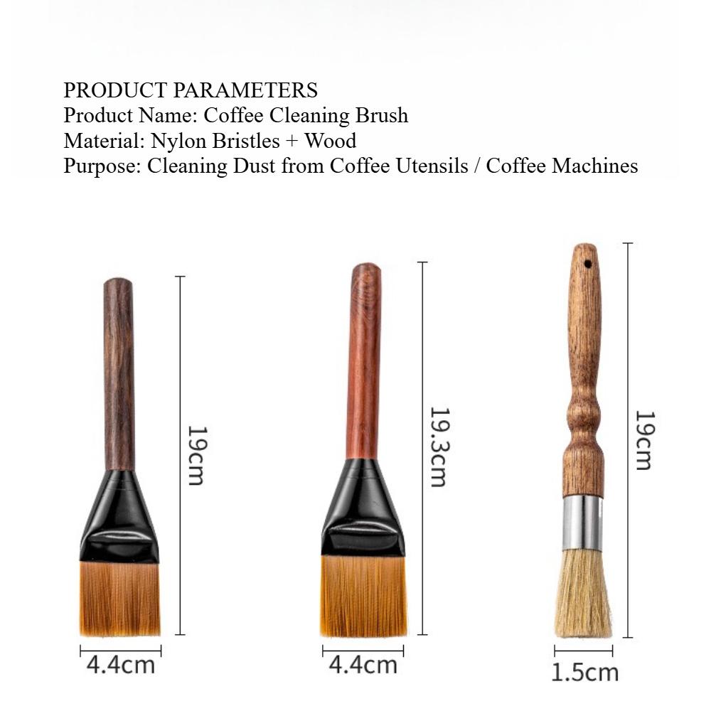 Coffee Bar Brush - Bristle Brush for Grinder Crevice Dust/Coffee Grounds Cleaning, Dust Remover for Baristas/Coffee Shops/Home Use KFS-QJ06