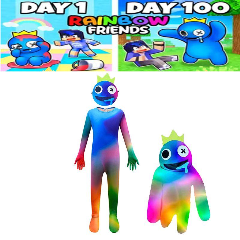 Friends Rainbow Roblox Cosplay Costume Kids Jumpsuit Halloween Fancy Dress Party