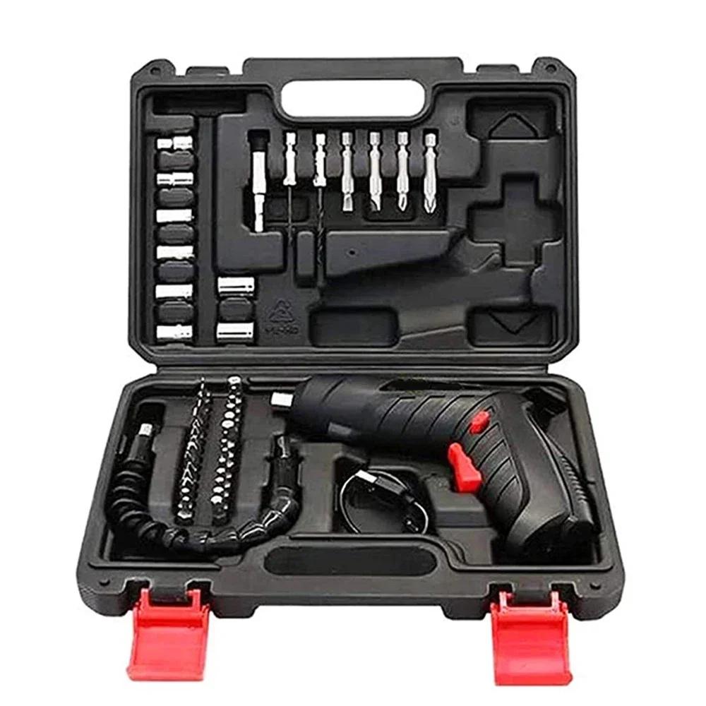 

STONEGO 3,6 В Аккумуляторный Электрический Шуруповерт Набор, Перезаряжаемый с Набором Бит 44/11 шт., Светодиодная Подсветка, Гибкий Вал, Микро-USB