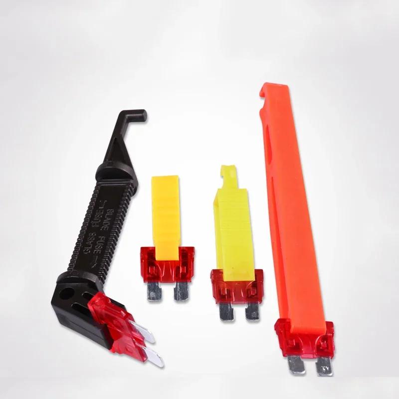 4Pcs Micro Car Fuse Puller Clip Plastic Plier Tweezers Installation Tool Fuse Extractor Plug-in Pull-out Tweezers Tool Accessori