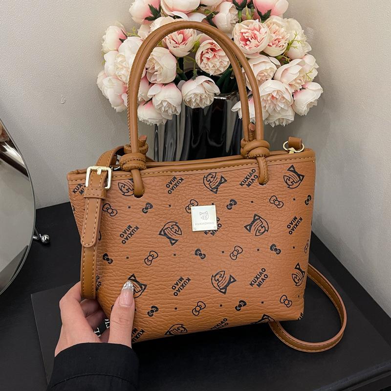 

Premium handbag bag women s 2025 new trendy fashion shoulder bag commuter messenger bucket bag коричневый