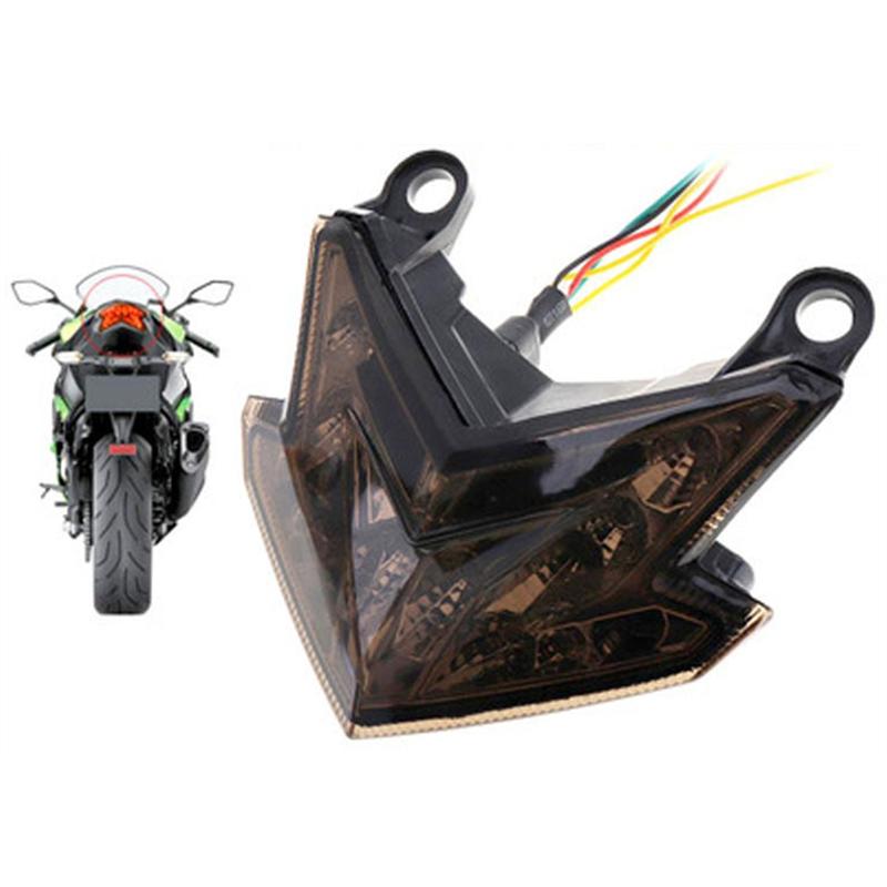 A03Z-Motorcycle Taillight LED Withturn Signal Light Brake Light Tail Light For Kawasaki Z125 2013- Z800 ZX6R 2013-2016