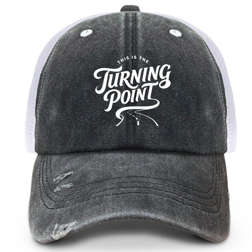 Net Hat Cycling Casual Breathable Sun Hat Letter Washed Denim Baseball Cap