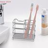 Bathroom Toothbrush Holder Stainless Steel Black Sliver Tooth Brush Holder Toothpaste Holder Stand Bathroom Organizer Accessory