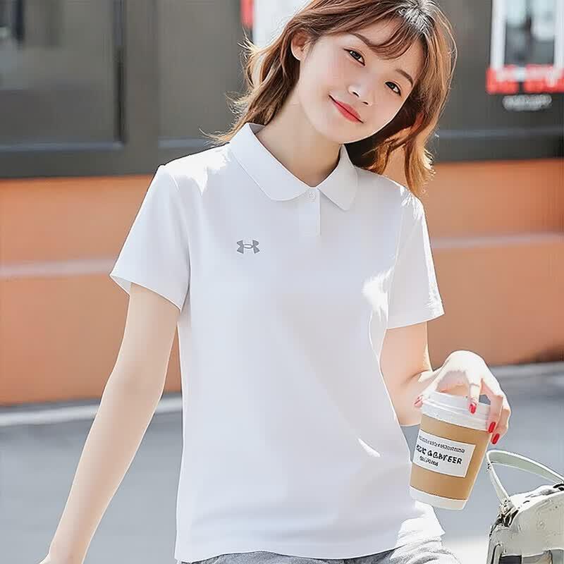 Under Armour Women s Sporty Casual Loose Fit Polo Shirt M